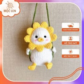 Ảnh len móc thú bông amigurumi vịt