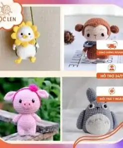 Ảnh len móc thú bông amigurumi