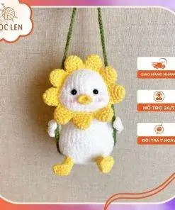 Ảnh len móc thú bông amigurumi vịt